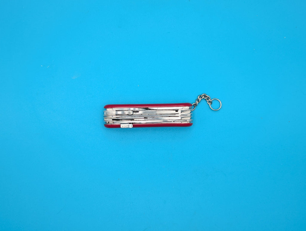 Wenger Serrated Master Red Swiss Army Knife Multi Tool! NICE! With Locking Blade