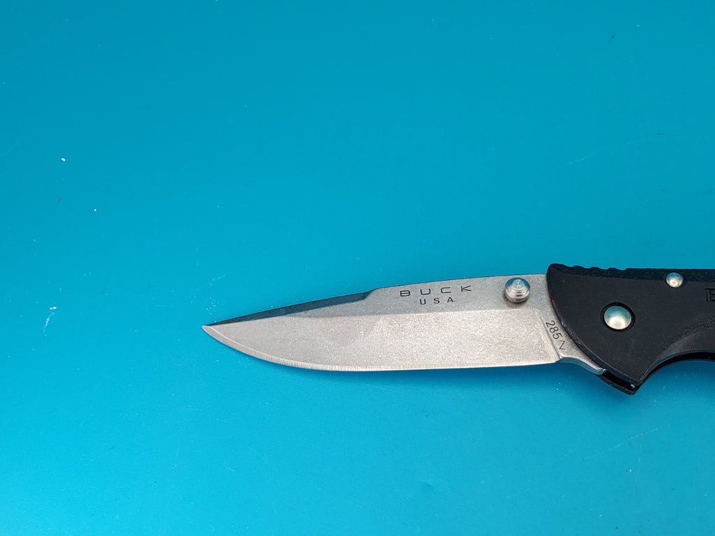 Buck USA 285 Black Lockback Folding Pocket Knife!