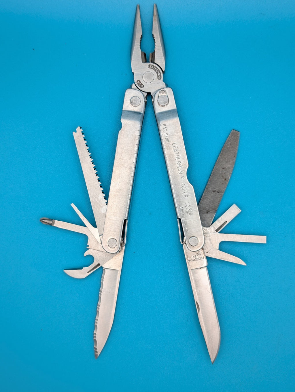 LEATHERMAN Super TOOL Multi Function Tool PLIERS, Stainless! 08/00 DATE