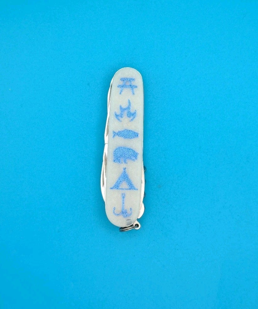 Custom Victorinox Huntsman Glow in the Dark Swiss Army Knife Multi Tool!