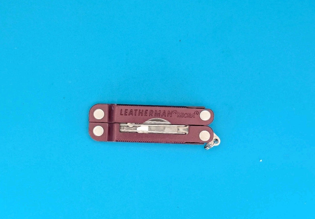 Leatherman Micra Multi-Tool, Knife, Scissors, Key Ring, Cherry Red!