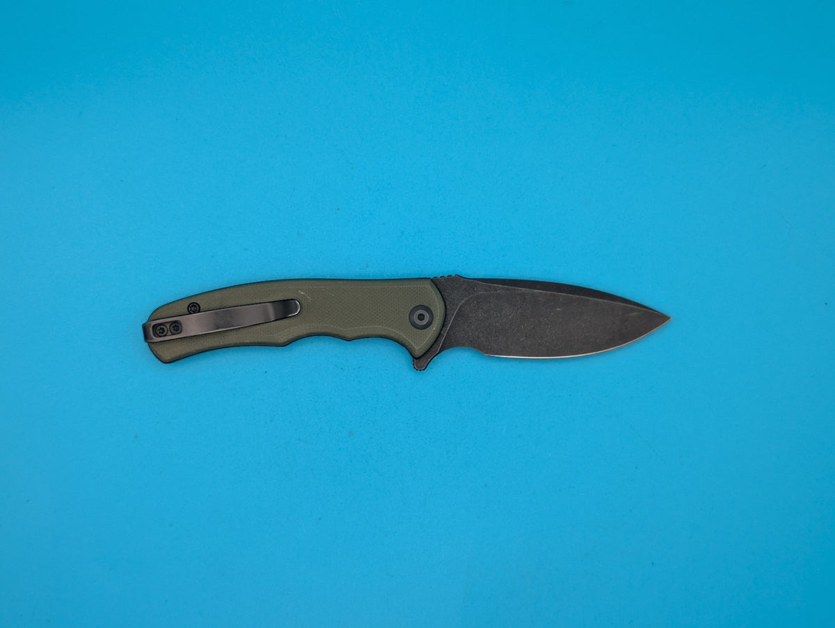 Civivi Mini Praxis Flipper Pocket Knife Liner Lock Plain Edge Blade! Olive Green