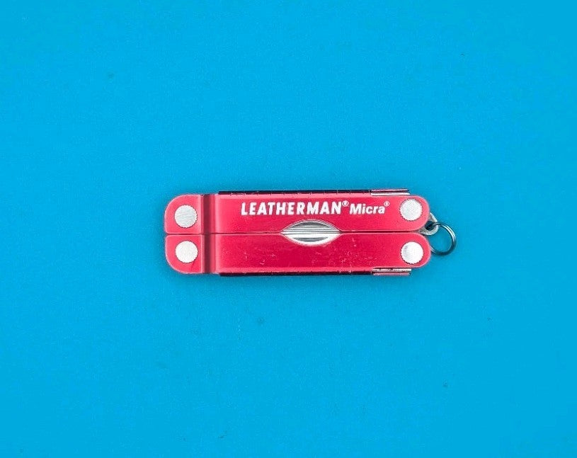 Leatherman Micra Multi-Tool, Knife, Scissors, Key Ring, Red!