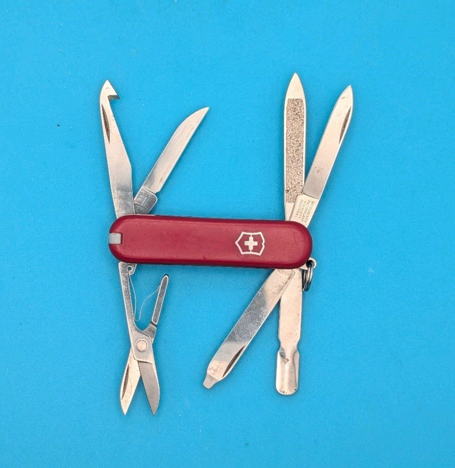 Victorinox Original MiniChamp Swiss Army Knife Multi Tool! RED!