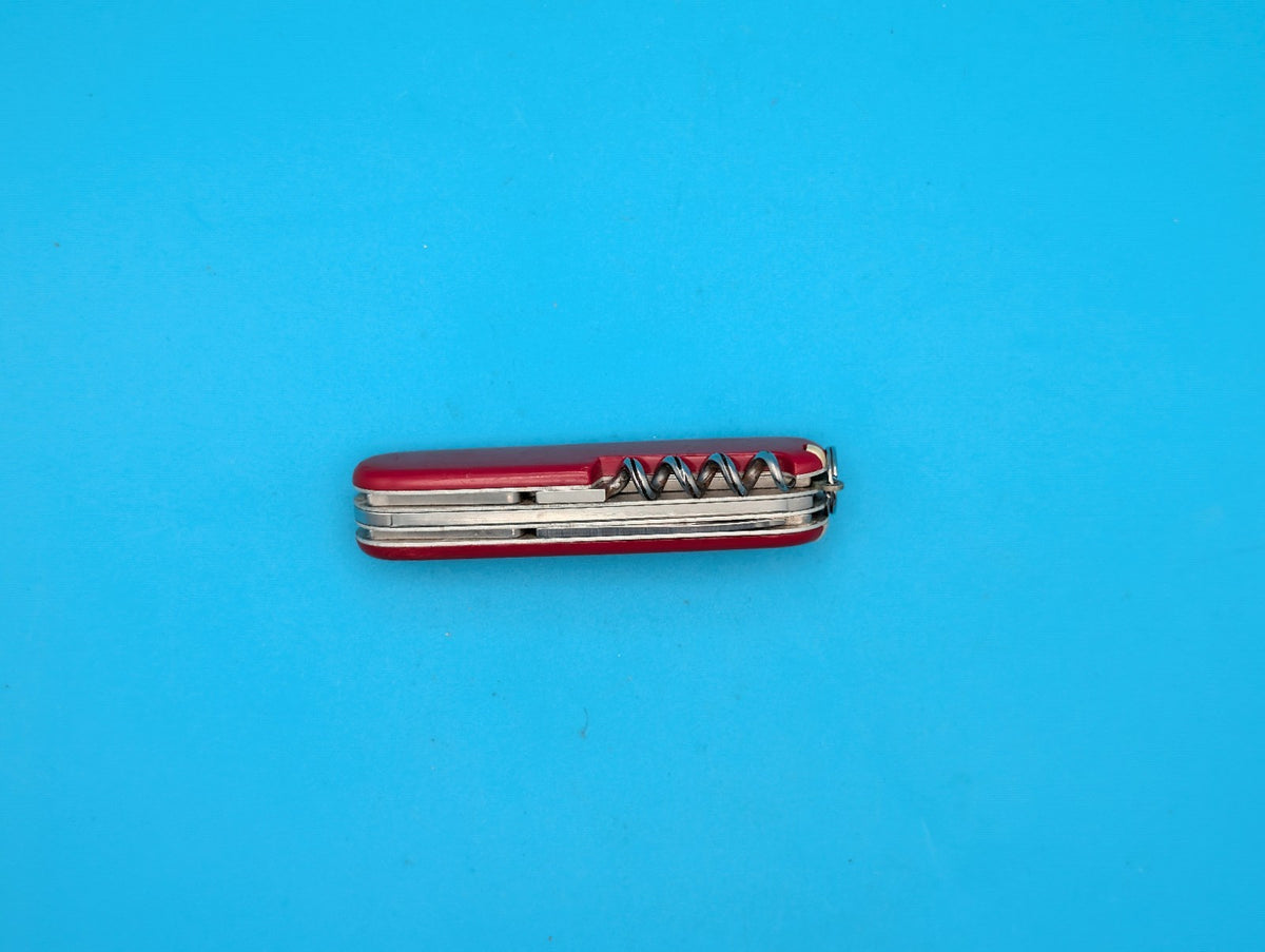 Vintage Victorinox 84mm Small Climber Swiss Army Knife Multi Tool! Red!