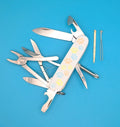 CUSTOM VICTORINOX DELUXE TINKER GLOW IN THE DARK PAW PRINTS SWISS ARMY KNIFE!