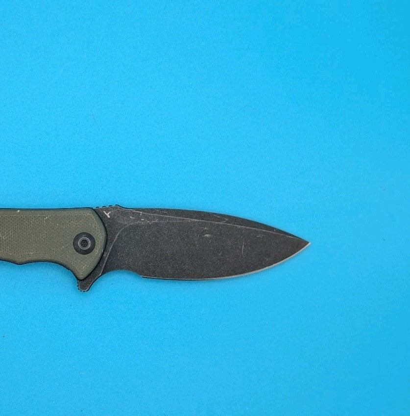 Civivi Mini Praxis Flipper Pocket Knife Liner Lock Plain Edge Blade! Olive Green
