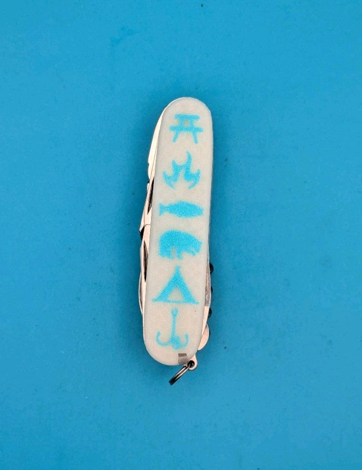Custom Victorinox SwissChamp Glow in the Dark Knife Multi-Tool! *GREAT OUTDOORS*