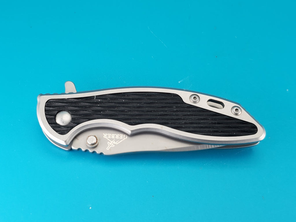 Gerber Torch I Frame Lock Plain Edge Blade Folding Pocket Knife!