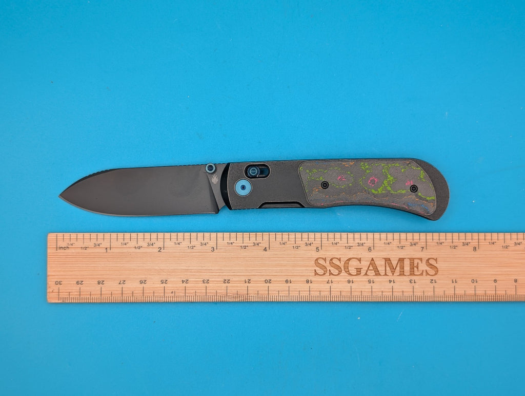 Kizer Tycho AZO M390 Blade Steel, Titanium Frame, 80’s Camo Carbon Handle