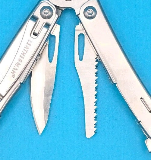 Leatherman Sidekick Multi-Tool, Knife, Pliers, Saw, Stainless with Sheath