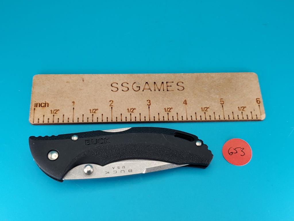 Buck USA 285 Black Lockback Folding Pocket Knife!