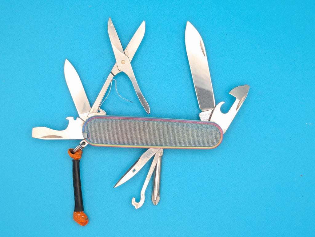 Victorinox Super Tinker Swiss Army Knife Multi Tool! Rainbow Twist!