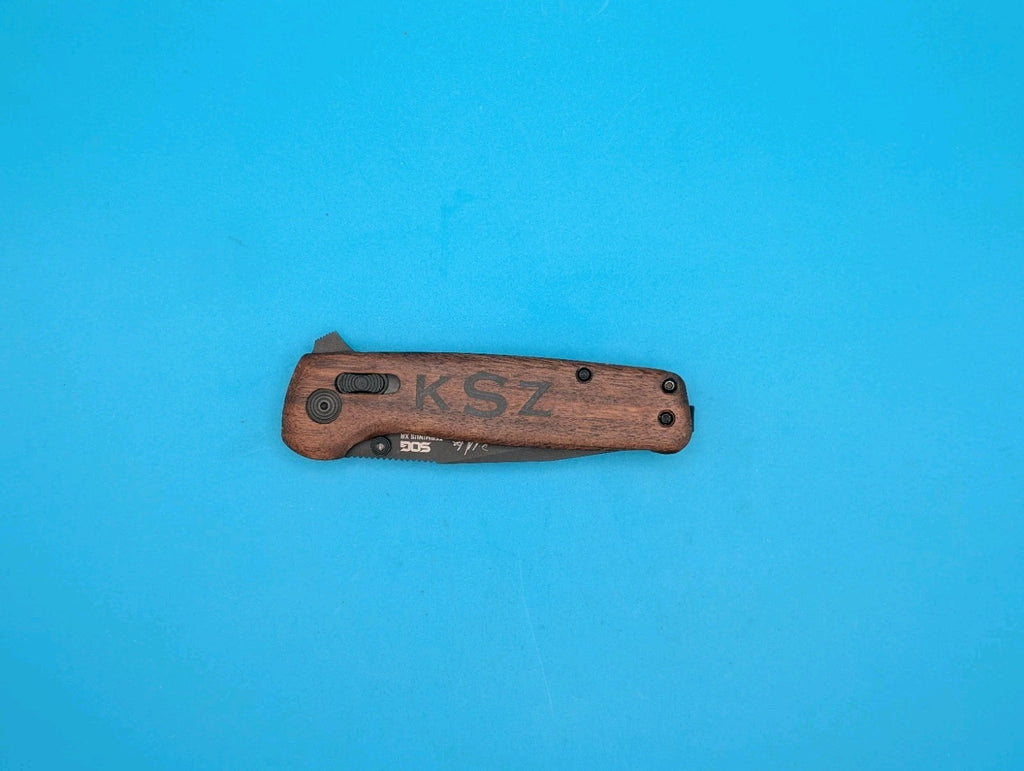 Sog Terminus XR 2.95" D2 Steel Blade Folding Knife! Wood Handle!