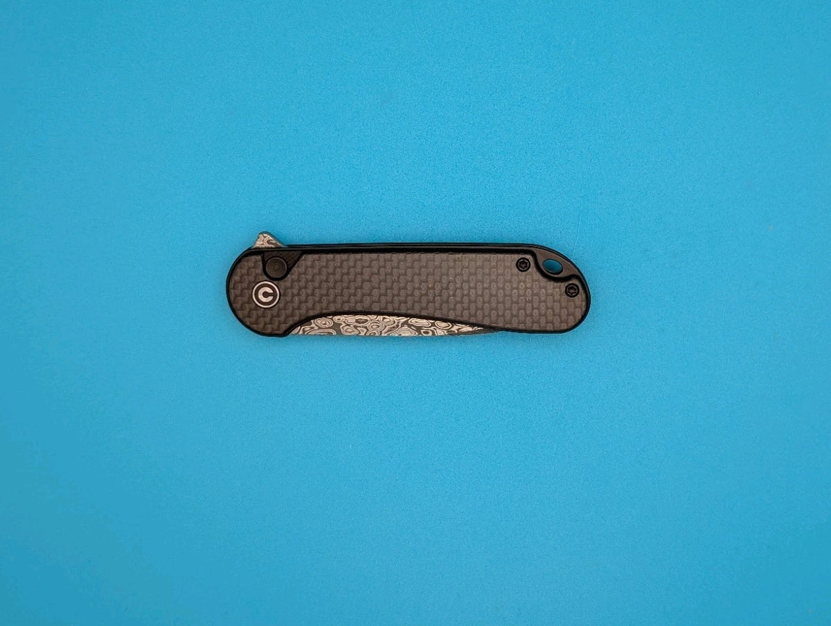 CIVIVI Button Lock Elementum II Flipper Knife Carbon Fiber & G10 Handle