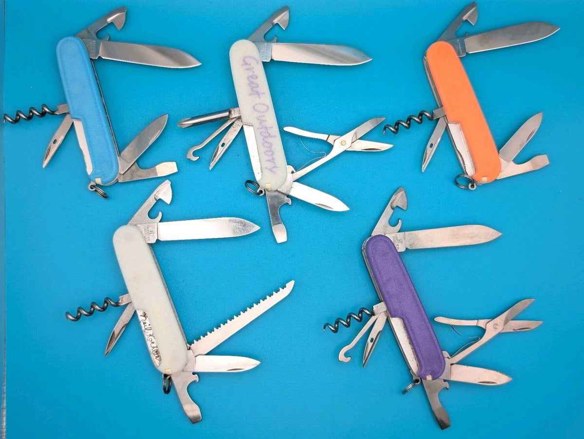 Custom Victorinox Glow in the Dark Swiss Army Knife Multi Tool! LOT OF 5!