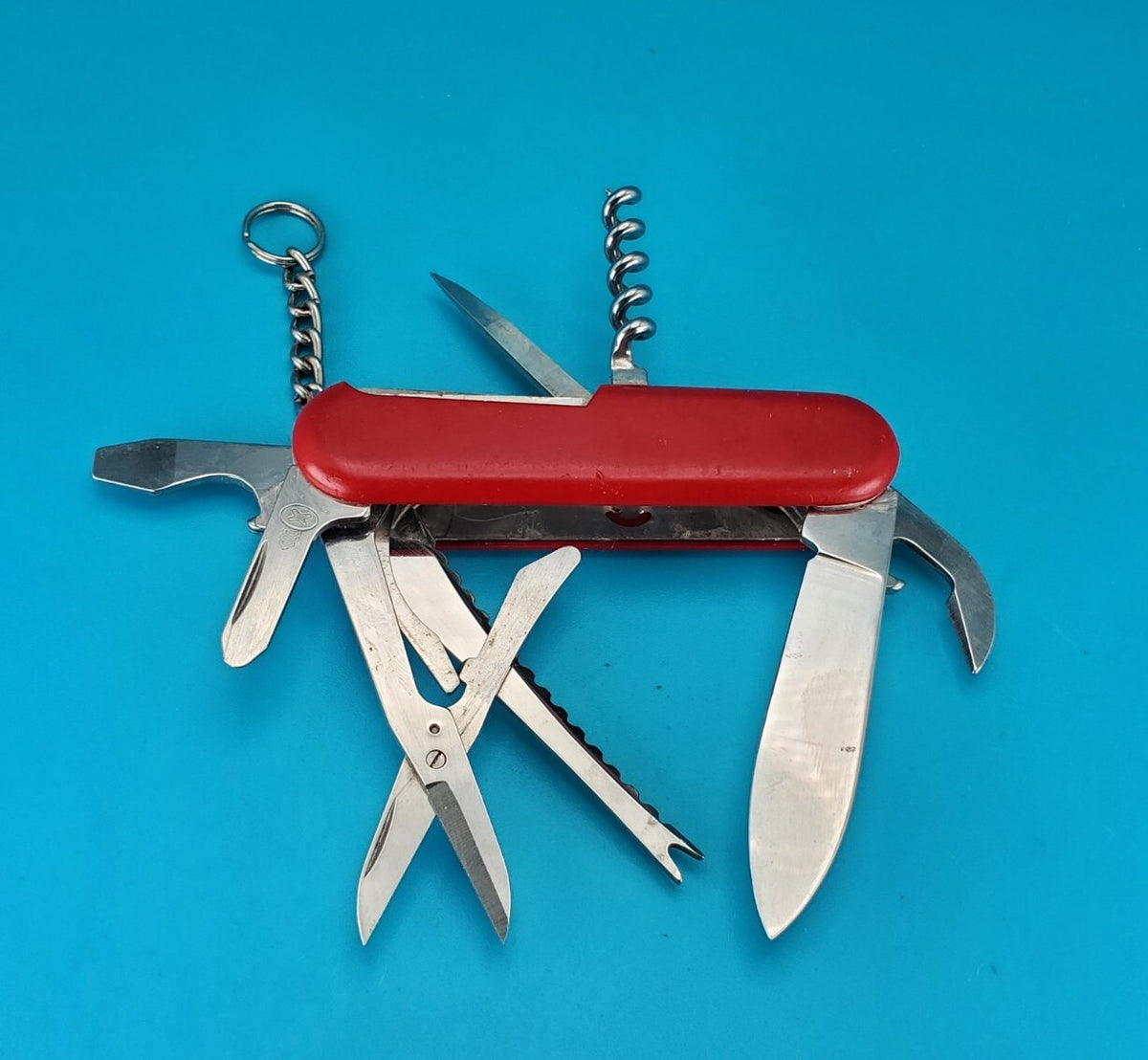Wenger Fly Fisherman Swiss Army Knife Multi Tool! Red