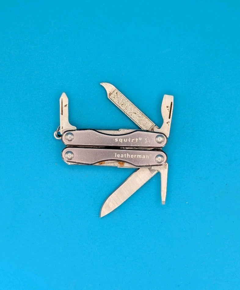 Leatherman Squirt S4 Multi-Tool, Key Ring, Retired, GRAY!