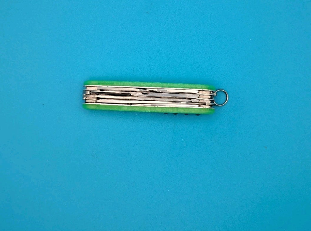 Custom Victorinox Huntsman Firefly Green Glow in the Dark Swiss Army Knife! 91mm