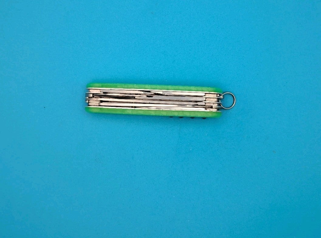 Custom Victorinox Huntsman Firefly Green Glow in the Dark Swiss Army Knife! 91mm