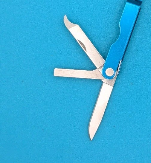 Leatherman Micra Multi-Tool, Knife, Scissors, Key Ring, Blue!