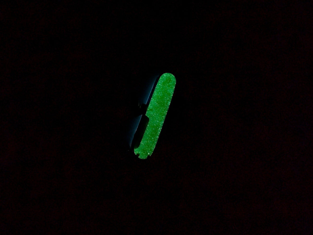 Custom Victorinox SwissChamp Blue & Green Glow in the Dark Knife Multi-Tool!