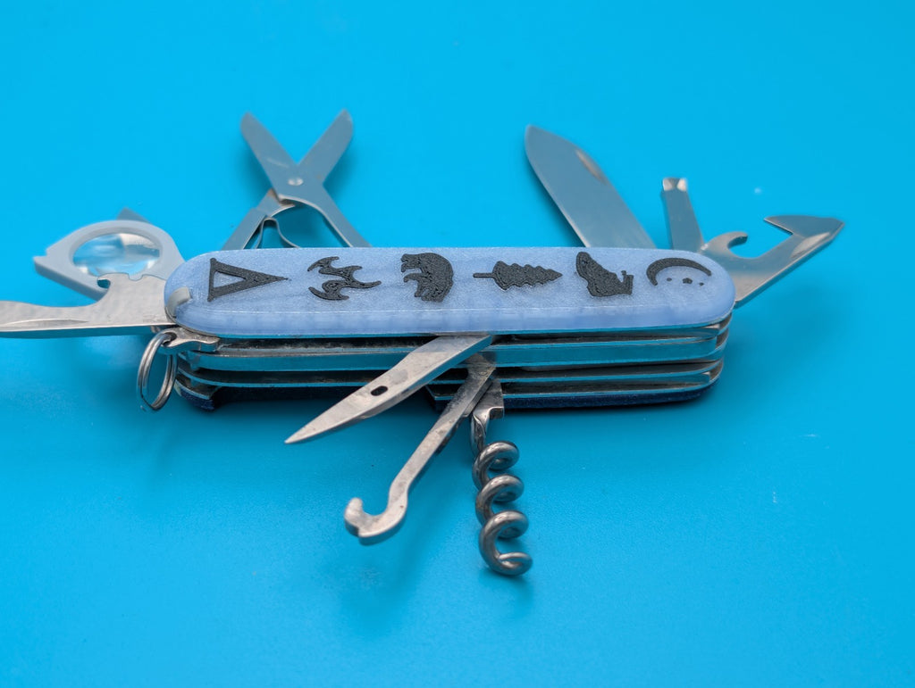 CUSTOM VICTORINOX EXPLORER SWISS ARMY KNIFE MULTI TOOL! 91mm