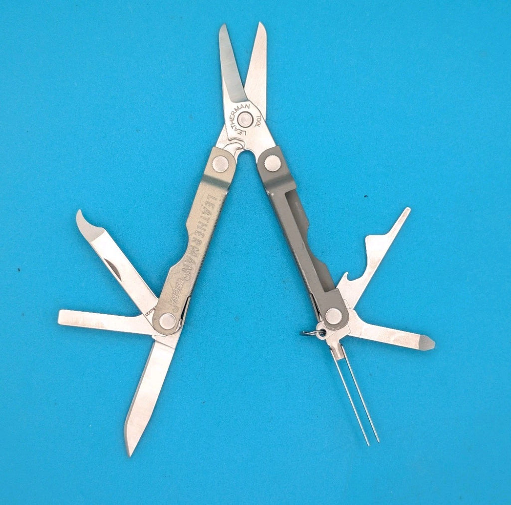 Leatherman Micra Multi-Tool, Knife, Scissors, Key Ring, Spruce!