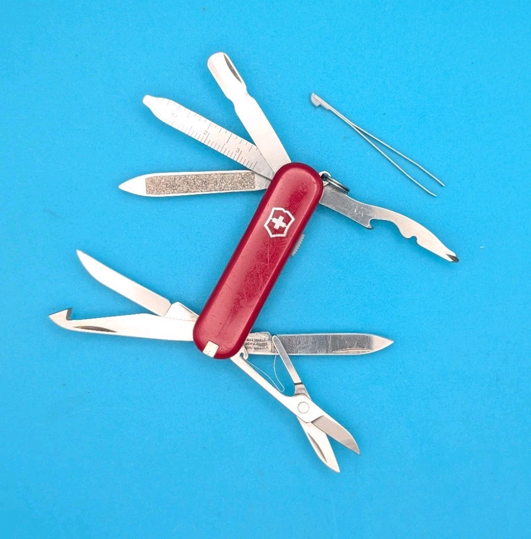 Victorinox MiniChamp Swiss Army Knife Multi Tool! RED! *ETHAN*