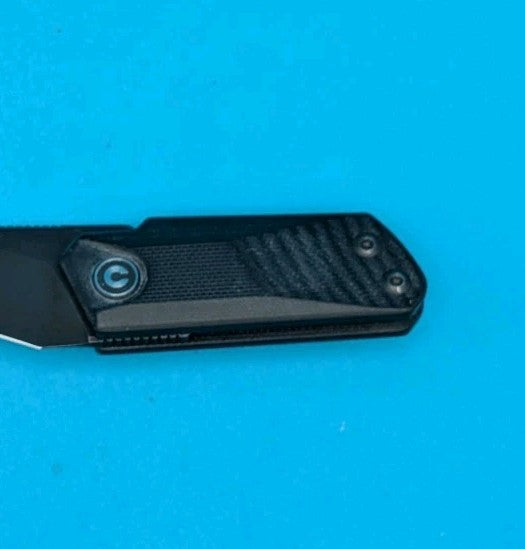 CIVIVI Ki-V Slip Joint Knife C2108B Black Stonewash 9Cr18MoV Blade Black G-10
