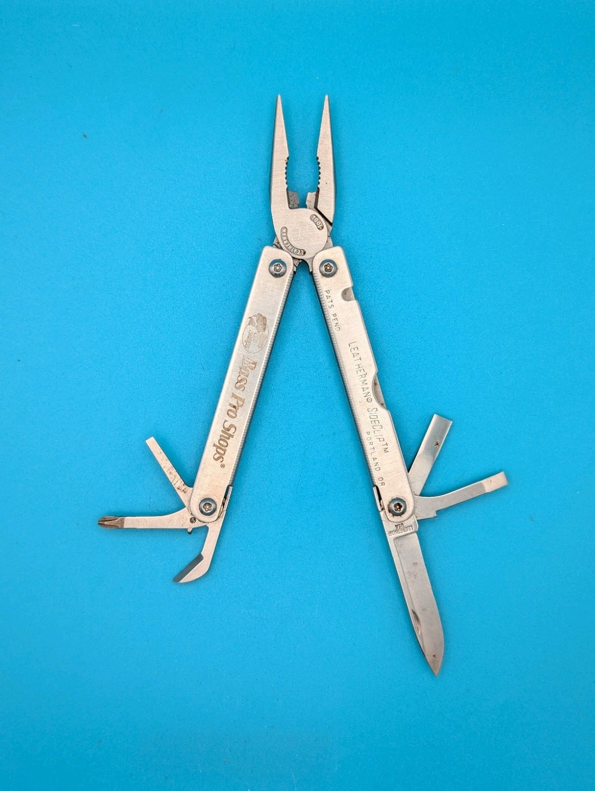 Leatherman SideClip Multi-Tool! 08/03 DATE STAMP! RARE! BASS PRO SHOPS