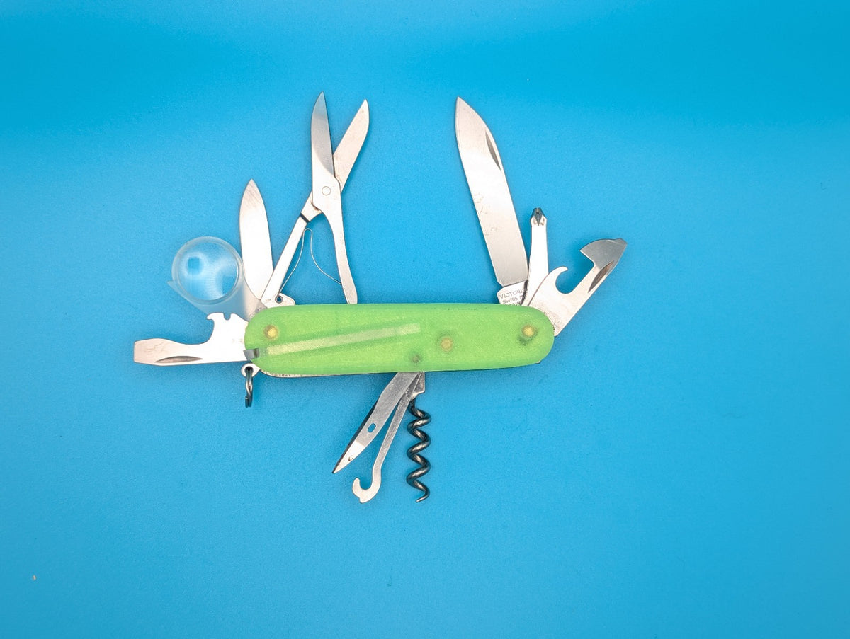 Custom Victorinox Explorer Glow in the Dark Swiss Army Knife Multi Tool!
