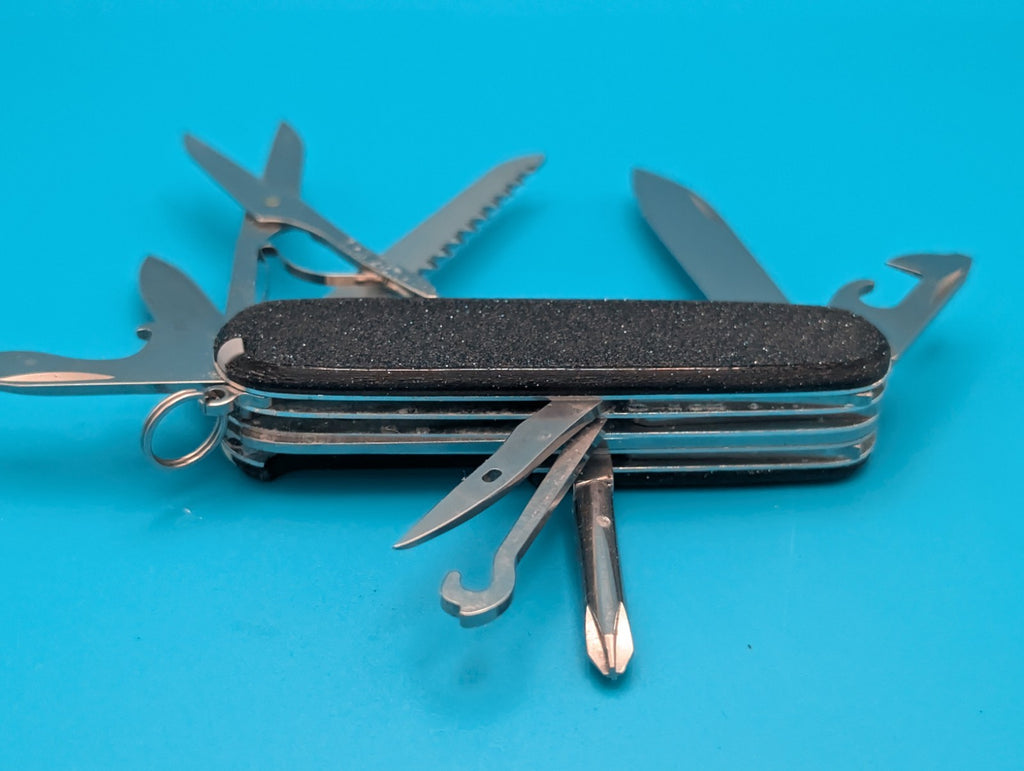 Custom Victorinox Fieldmaster Galaxy Black Swiss Army Knife Multi Tool!