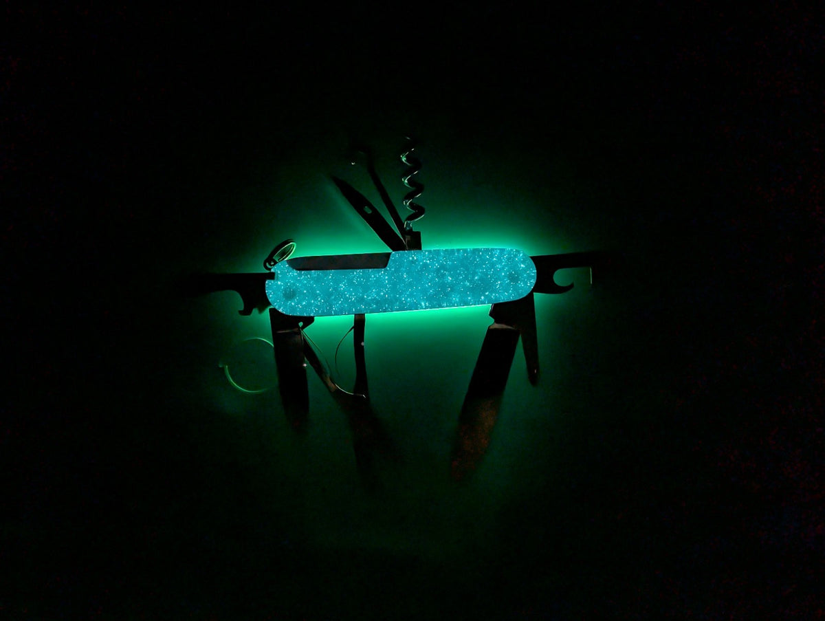 Custom Victorinox Explorer Glow in the Dark Swiss Army Knife Multi Tool!