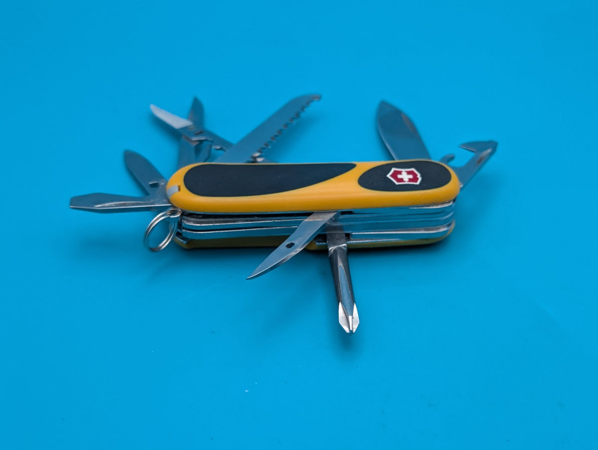 Victorinox EvoGrip S18 Yellow & Black Swiss Army Knife Multi Tool