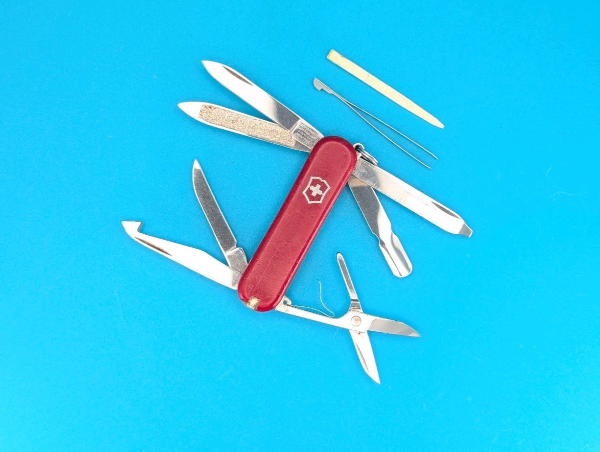 Victorinox Original MiniChamp Swiss Army Knife Multi Tool! RED!