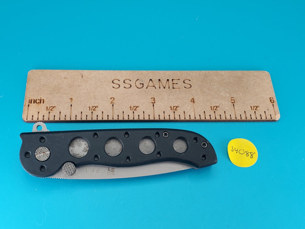 CRKT M16-12Z Black Handle Combo Edge Folding Pocket Knife!