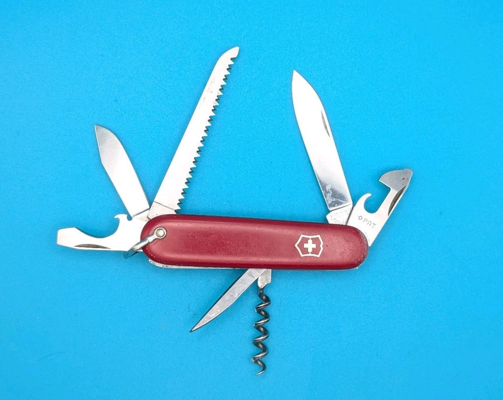 Vintage Victorinox Victoria Camper Red Swiss Army Knife Multi Tool! PAT!