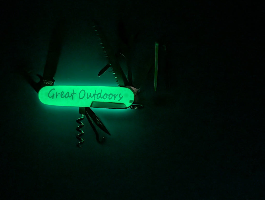 Custom Victorinox Huntsman Glow in the Dark Swiss Army Knife Multi Tool!