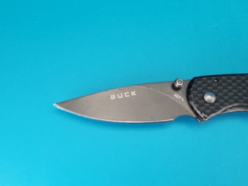 Buck Knives 327 Nobleman Carbon Fiber Folding Pocket Knife!
