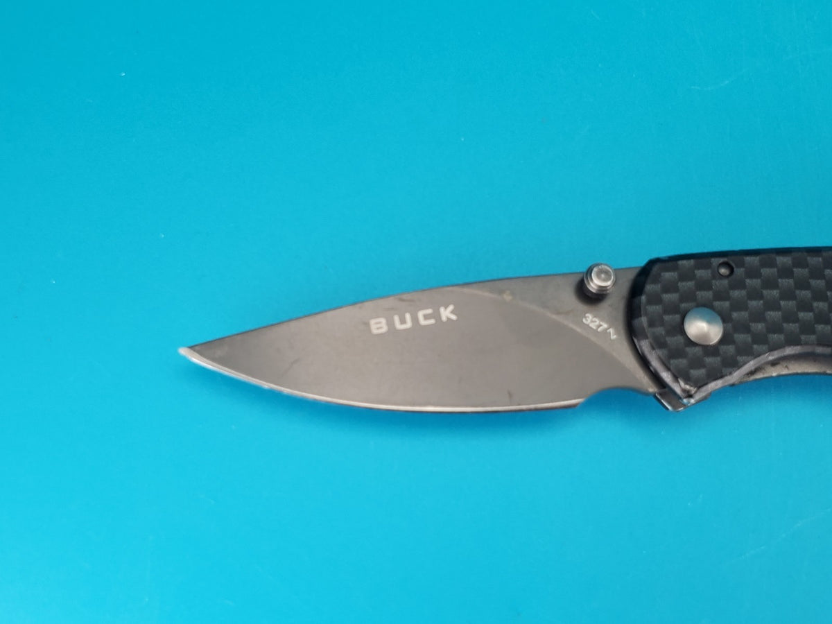 Buck Knives 327 Nobleman Carbon Fiber Folding Pocket Knife!