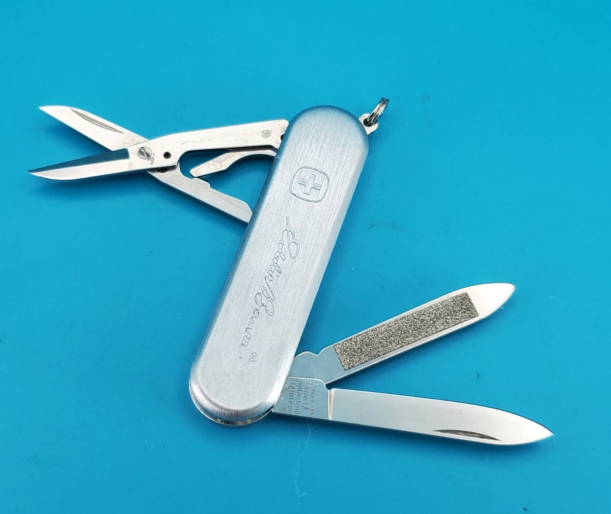 Wenger Metal 51 Stainless Swiss Army Knife! EDDIE BAUER! RARE!