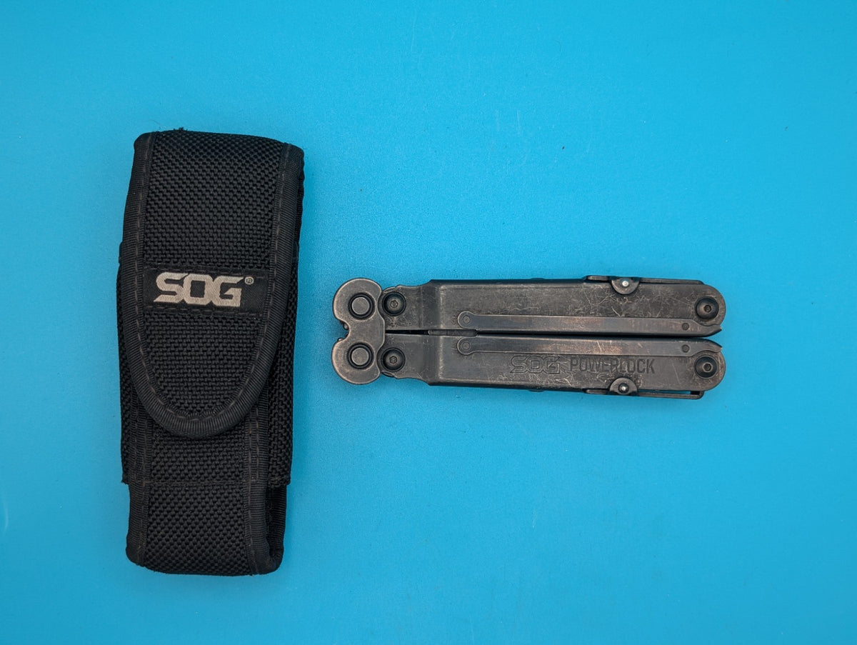 SOG PowerLock Multi Tool! WITH SHEATH! BLACK!!!