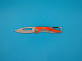 Rare Retired Buck 818 Apex Orange Handle Folding Pocket Knife!