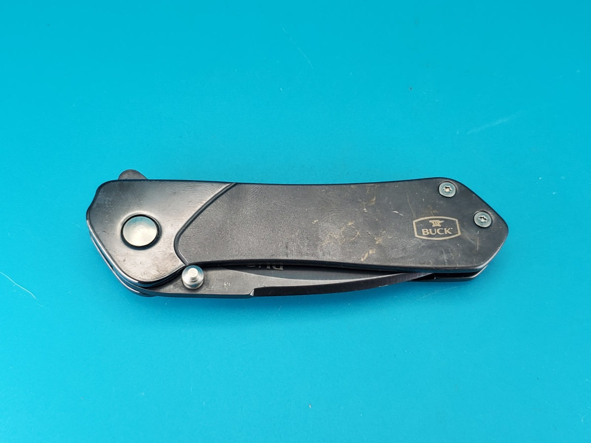 BUCK KNIFE 015 LUX MED AVID BOS 13C26 SANDVIK FRAME LOCK PLAIN EDGE POCKET KNIFE