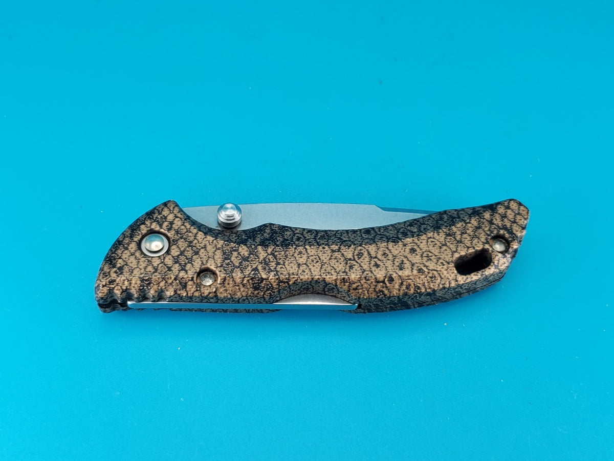 Buck USA 284 Lockback Folding Pocket Knife! COPPERHEAD SNAKE DESIGN