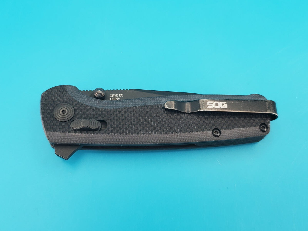 Sog Terminus XR 2.95" D2 Steel Blade Folding Knife! BLACK!