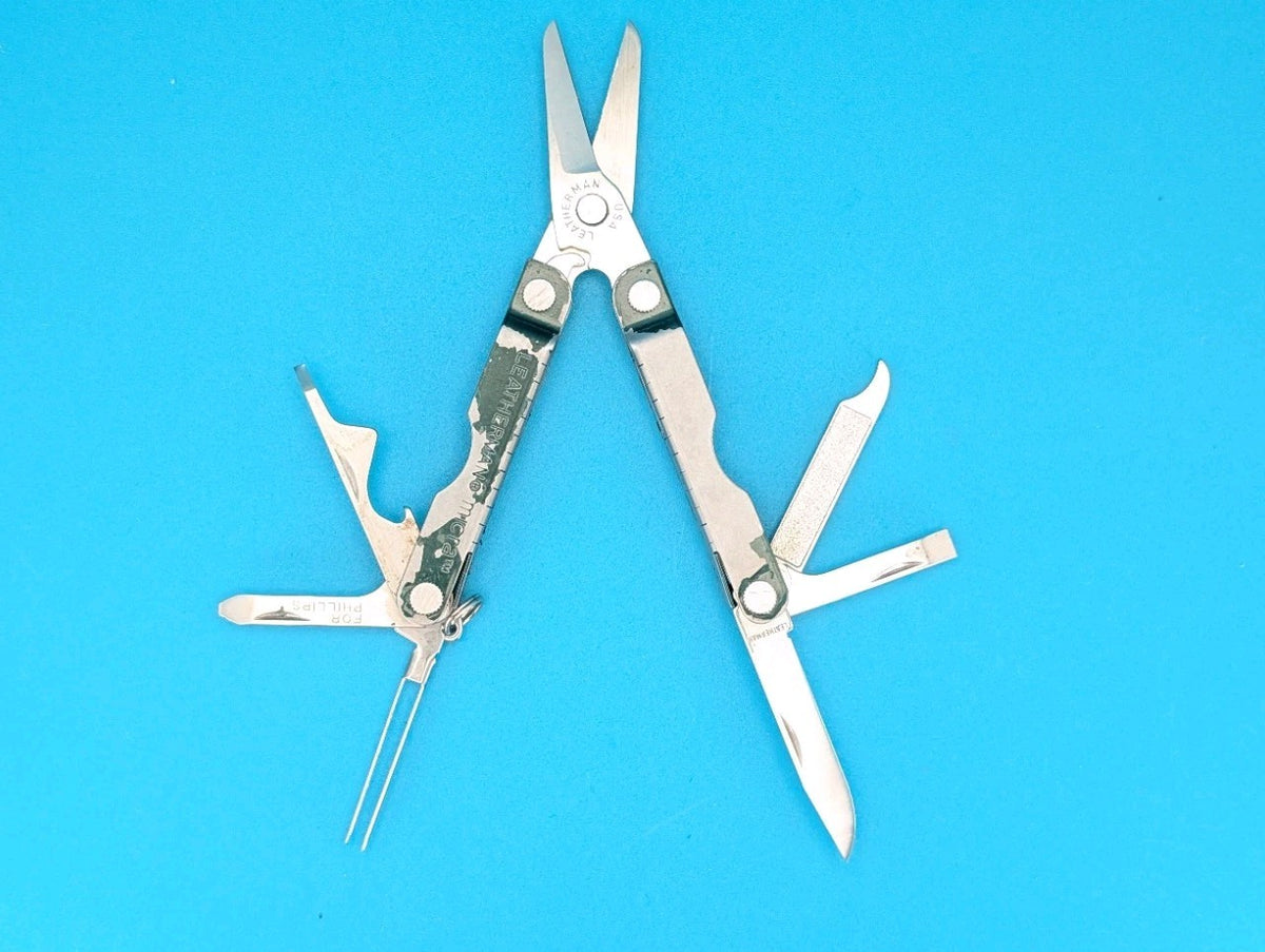 Leatherman Micra Multi-Tool Knife Scissors Key Ring! MIXED COLORS! LOT OF 5!