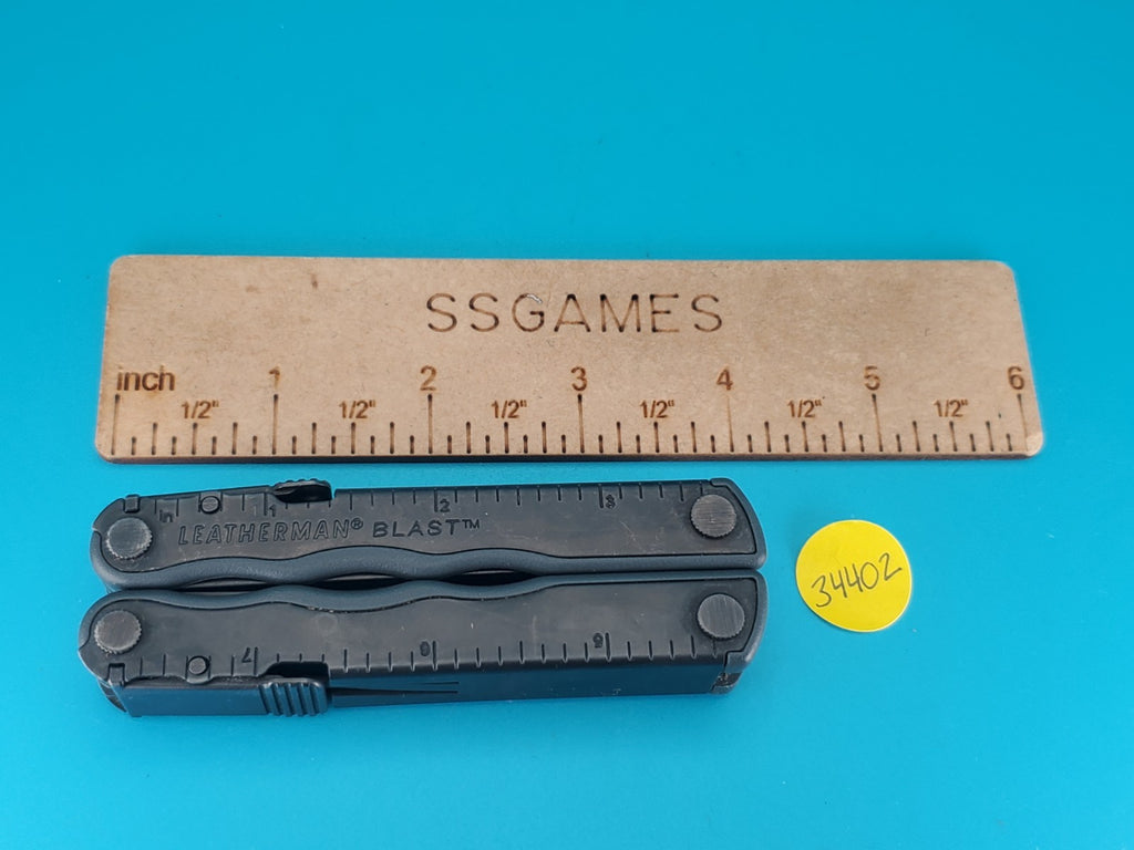 Leatherman BLAST Multi-Tool , Retired Multitool w/ Knife Pliers! BLACK OXIDE!