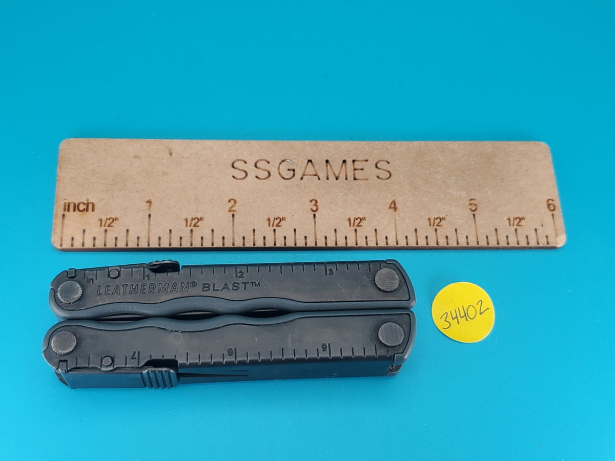 Leatherman BLAST Multi-Tool , Retired Multitool w/ Knife Pliers! BLACK OXIDE!